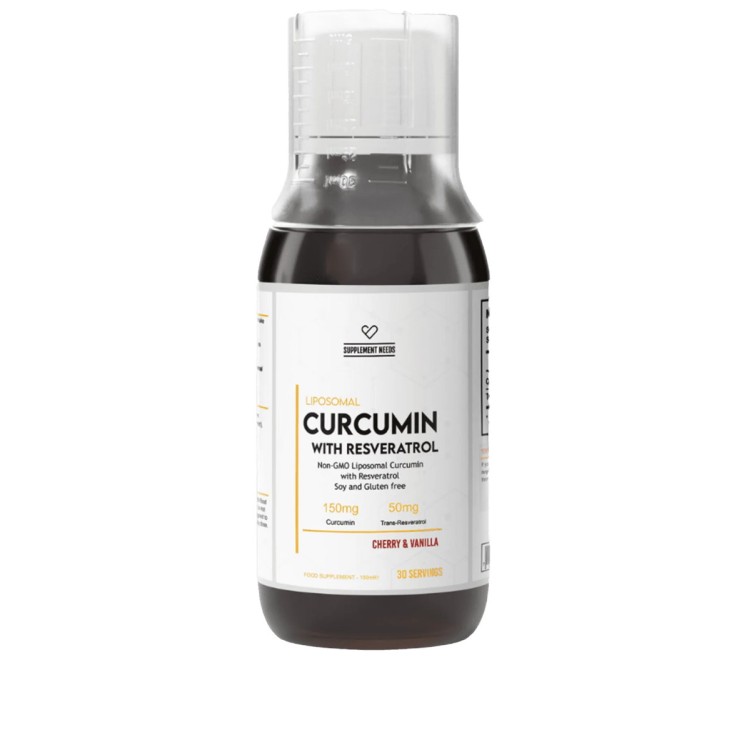 Supplement Needs Liposomal Curcumin with Resveratrol Skin Whitening Supplement, 150 ml